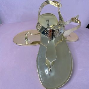 **MICHAEL Michael Kors** Gold *Jelly *Sandal*